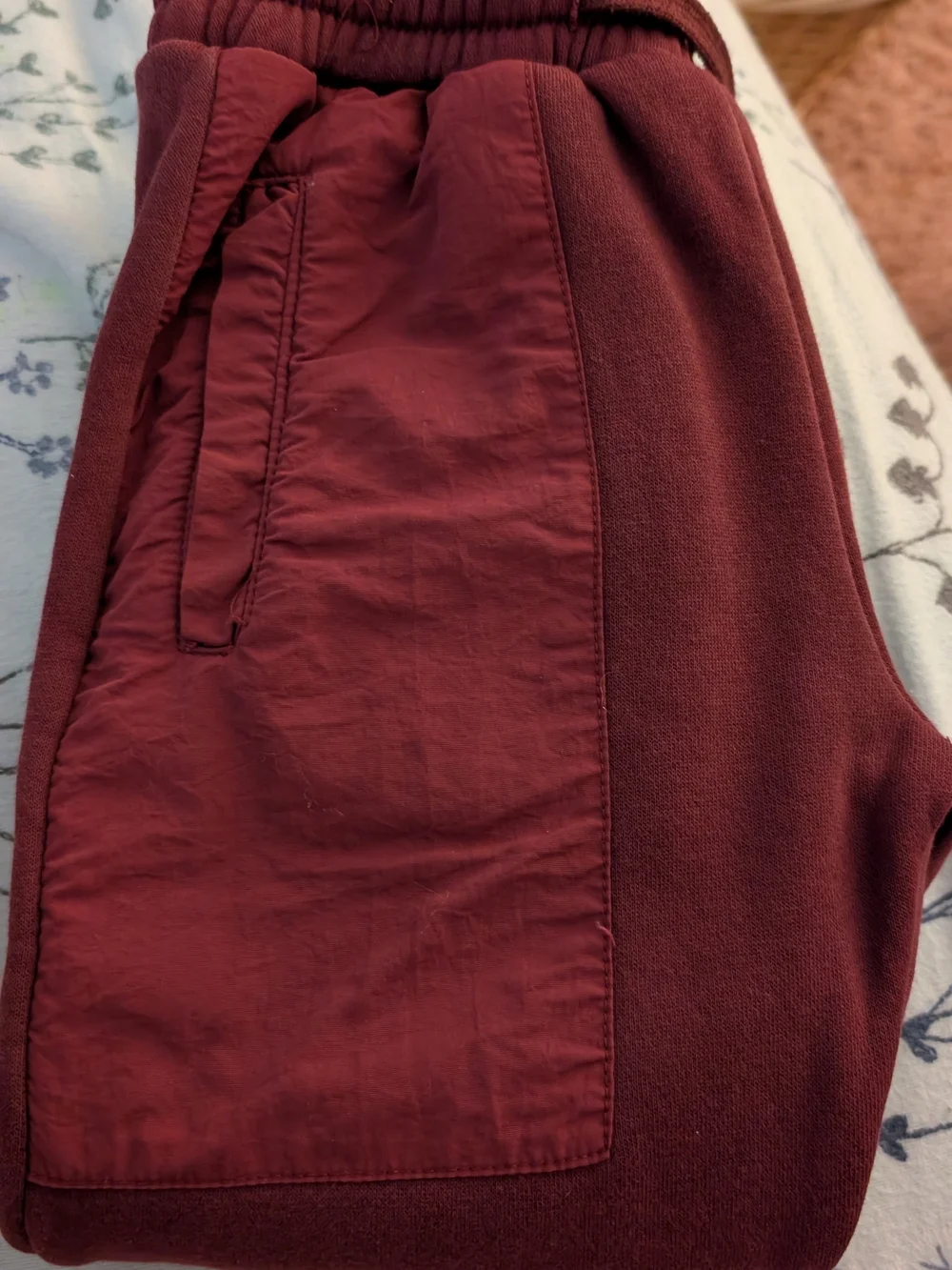 Stitch & Stone Maroon Hoodie with Gray Lining